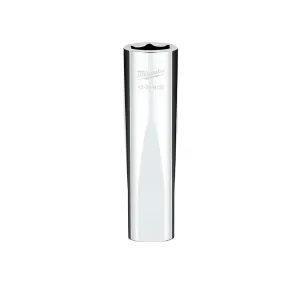 1/2 in. Drive 15MM Metric 6-Point Deep Socket with FOUR FLAT™ Sides