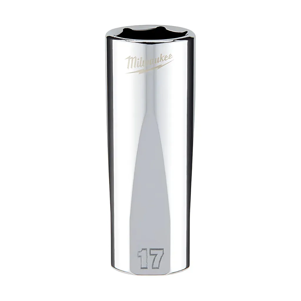 3/8 in. Drive 17mm Metric 6-Point Deep Socket