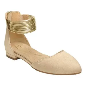Aerosoles A2 Women's Girl Next Door Ballet Flat Nude Bone Fabric