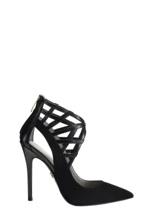 ALANA BLACK SUEDE PUMPS