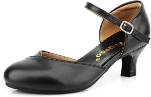 Ankle Strap Heels Ballroom Latin Salsa Dance Pumps Womens Character Shoes