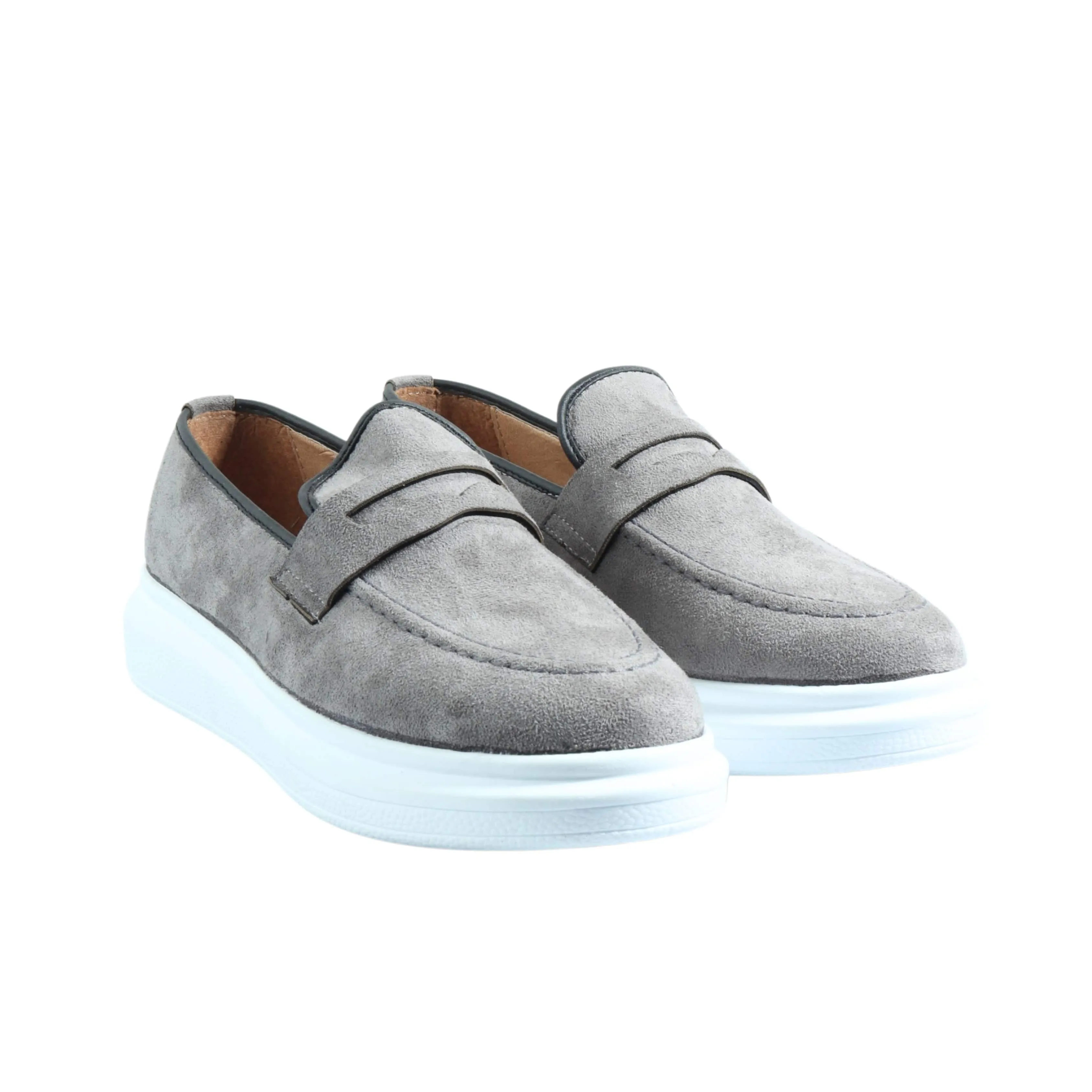 ATABEY - ALMOND TOE SUEDE LOAFERS