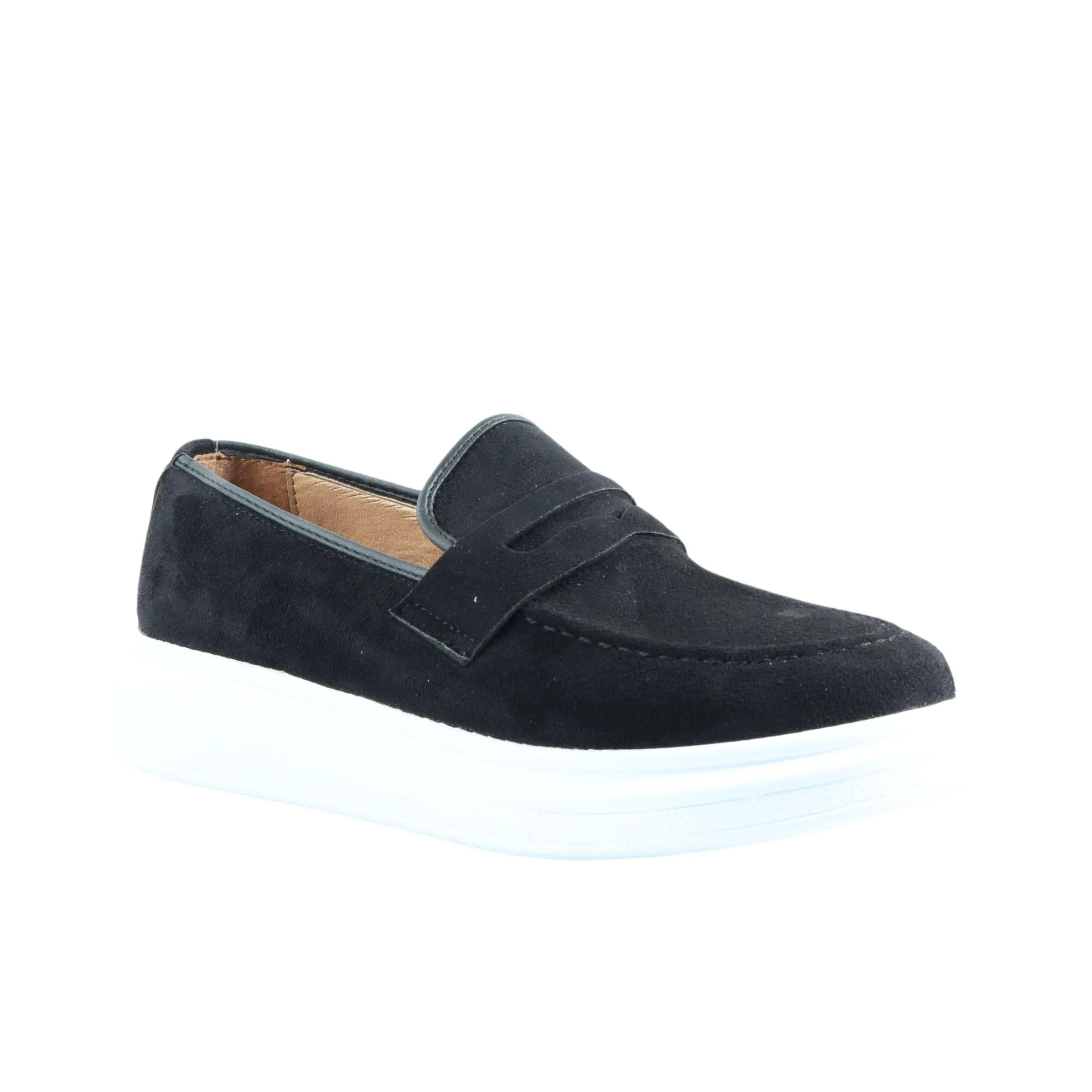 ATABEY - ALMOND TOE SUEDE LOAFERS