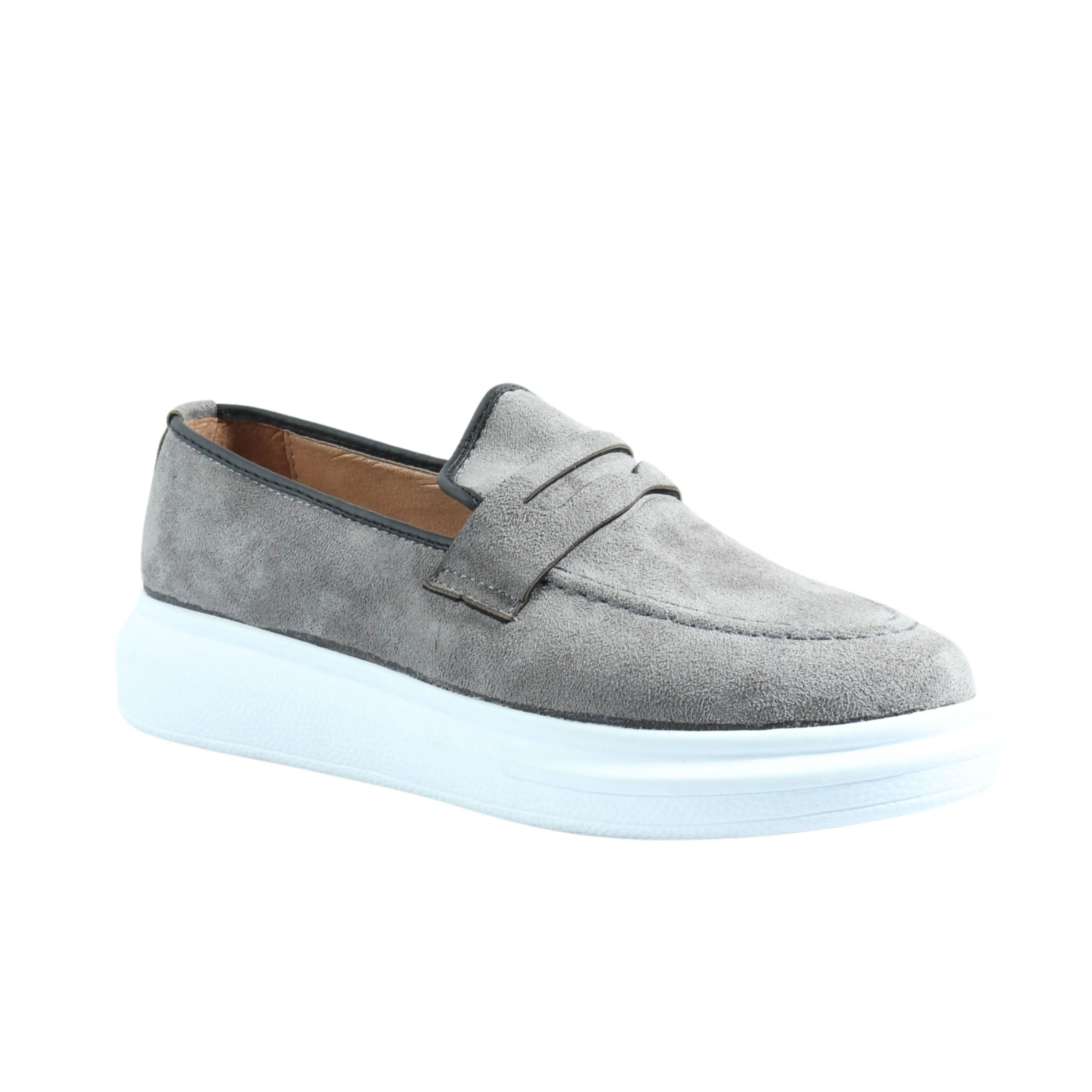 ATABEY - ALMOND TOE SUEDE LOAFERS