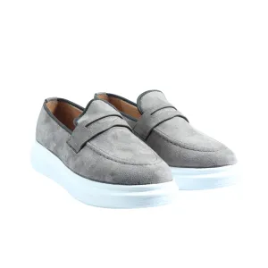 ATABEY - ALMOND TOE SUEDE LOAFERS