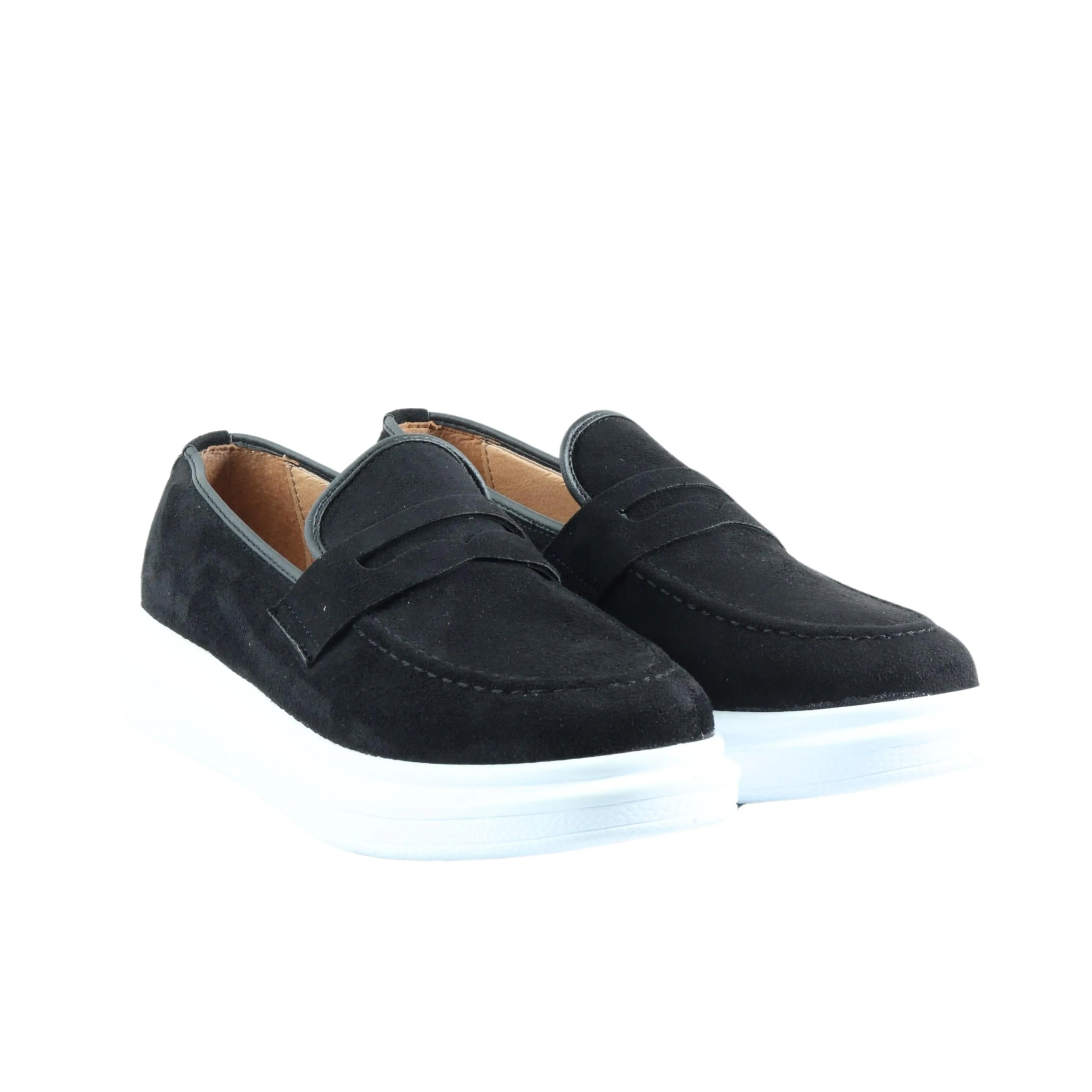 ATABEY - ALMOND TOE SUEDE LOAFERS