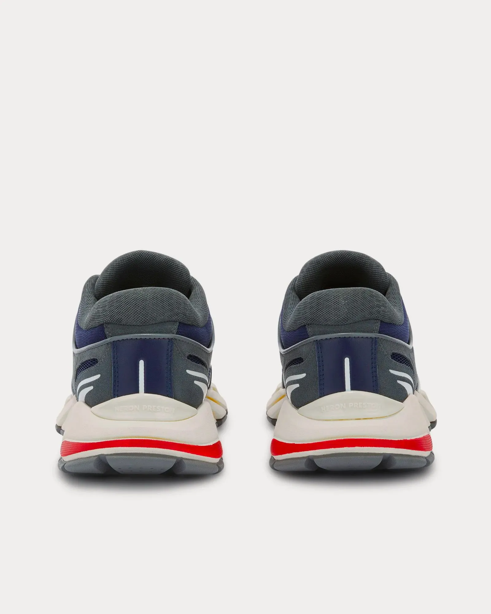 Block Stepper Suede Navy Blue / Light Grey Low Top Sneakers