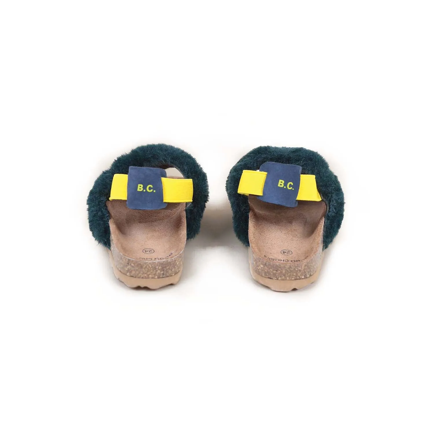 Bobo Choses B.C Embroidered Sheepskin Sandals
