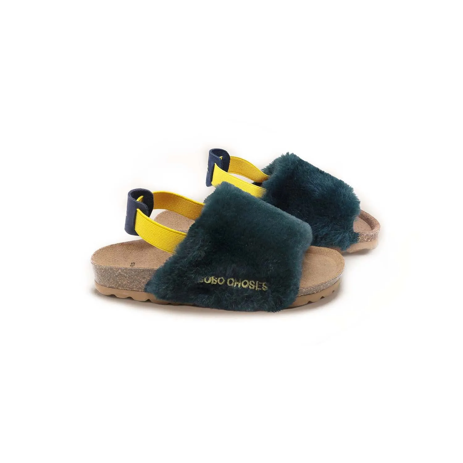 Bobo Choses B.C Embroidered Sheepskin Sandals