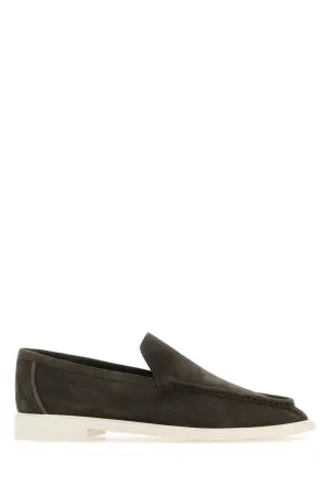BOTTEGA VENETA | Dark grey suede Astaire loafers