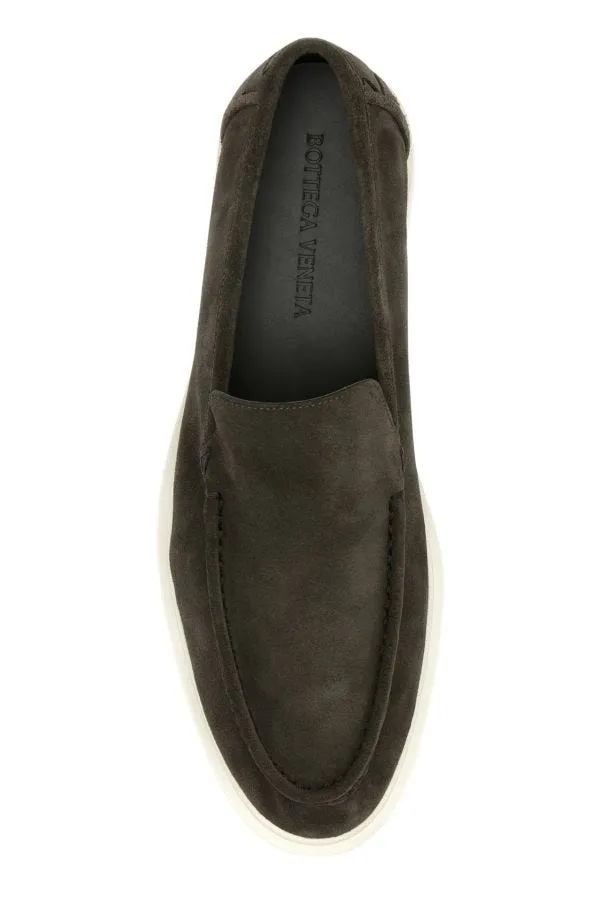BOTTEGA VENETA | Dark grey suede Astaire loafers