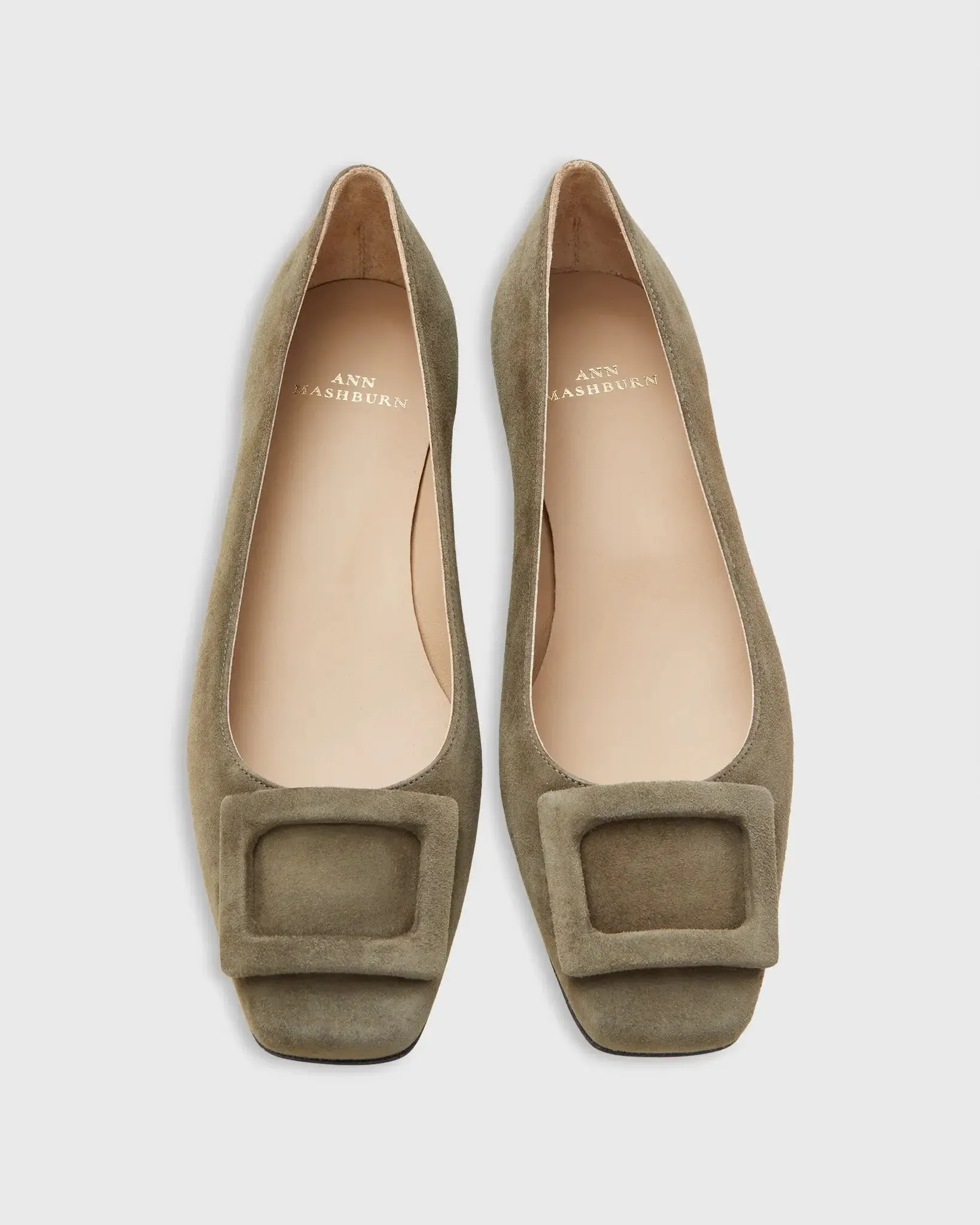 BUCKLE SHOE- MILITARY SUEDE