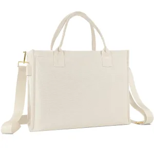 Canvas tote bag, large shoulder bag, shopper all bag with wide strap