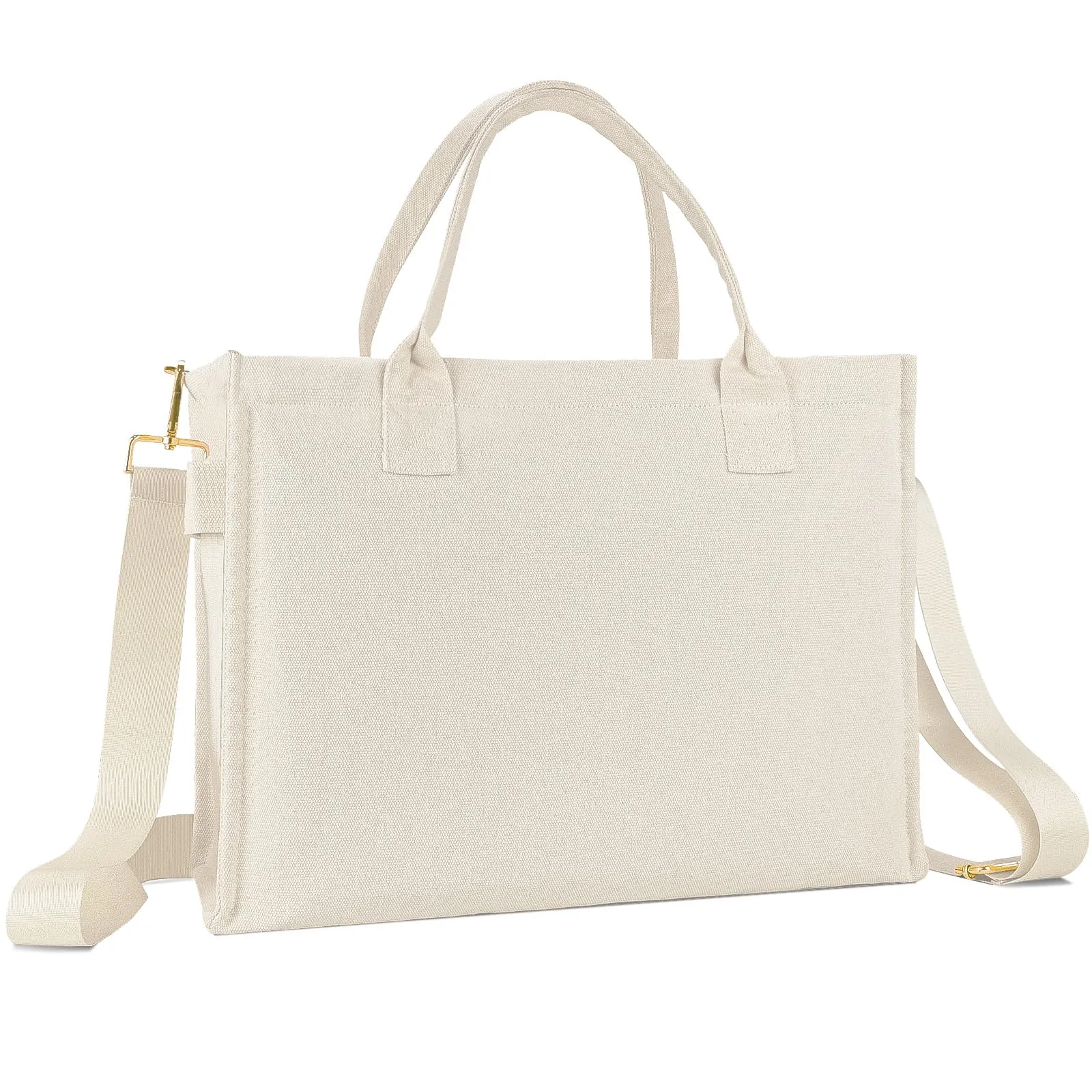 Canvas tote bag, large shoulder bag, shopper all bag with wide strap