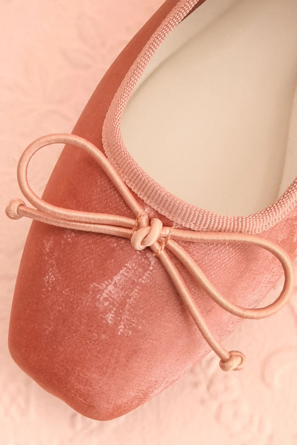 Cascadura Pink | Velvet Ballet Flats