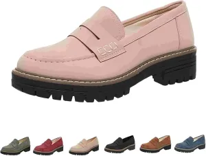 Cathalem Orthoture-Orthopedic Platform Loafers Comfort Orthopedic Shoes Womens Round Toe Walking Shoe Slip on Shoes