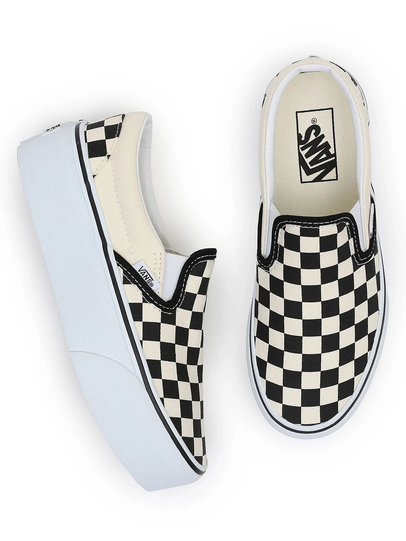 Classic Slip-On Stackform Checkerboard Black/Classic White Shoes