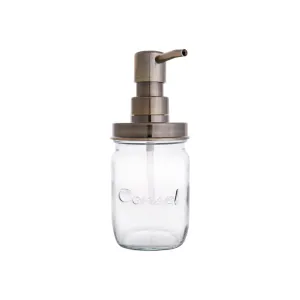Consol 375ml Glass Pump Preserve Jar with Bronze Lid 2pack 26143