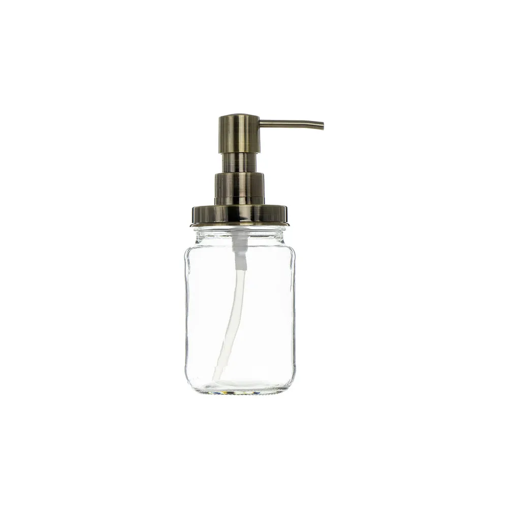 Consol 375ml Glass Pump Preserve Jar with Bronze Lid 2pack 26143