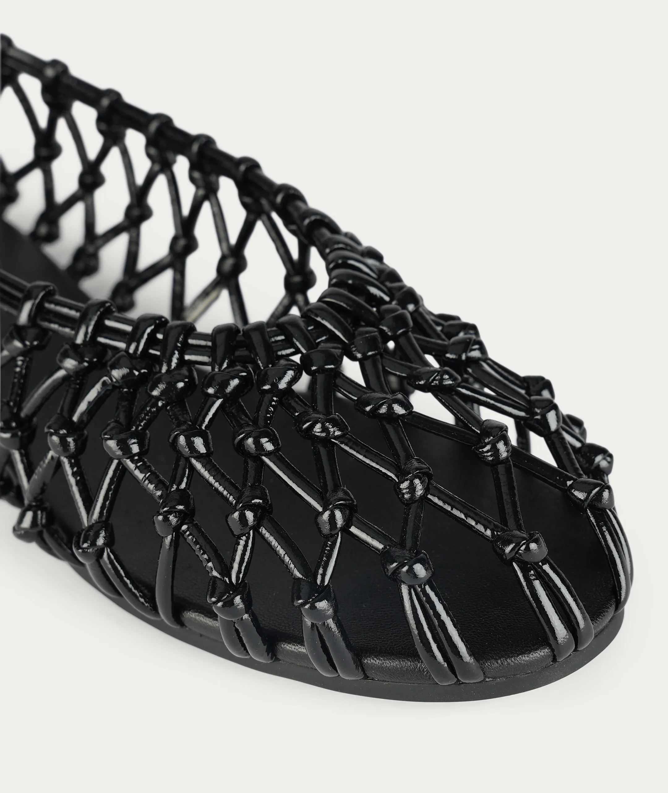Deadly Ponies - Hydra Flat Black Patent