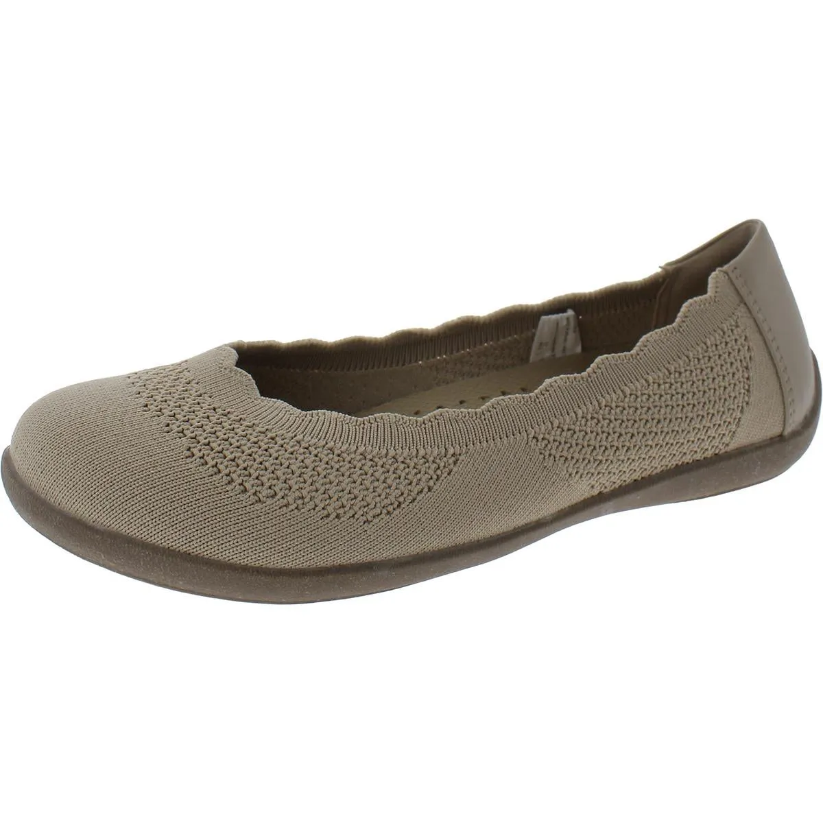 Dearfoams Womens Misty Ballet Flat Comfort Insole Stretch Ballet Flats