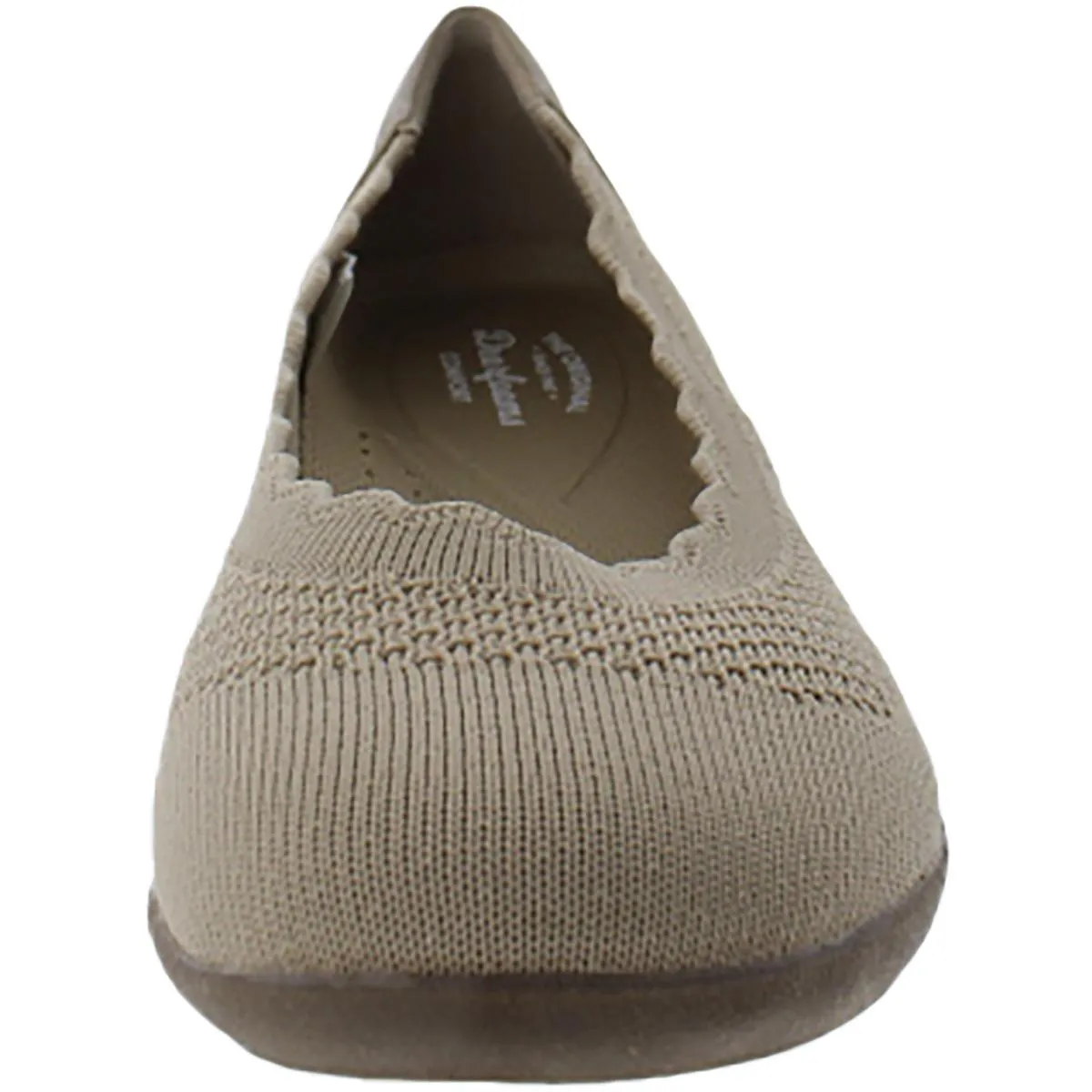 Dearfoams Womens Misty Ballet Flat Comfort Insole Stretch Ballet Flats