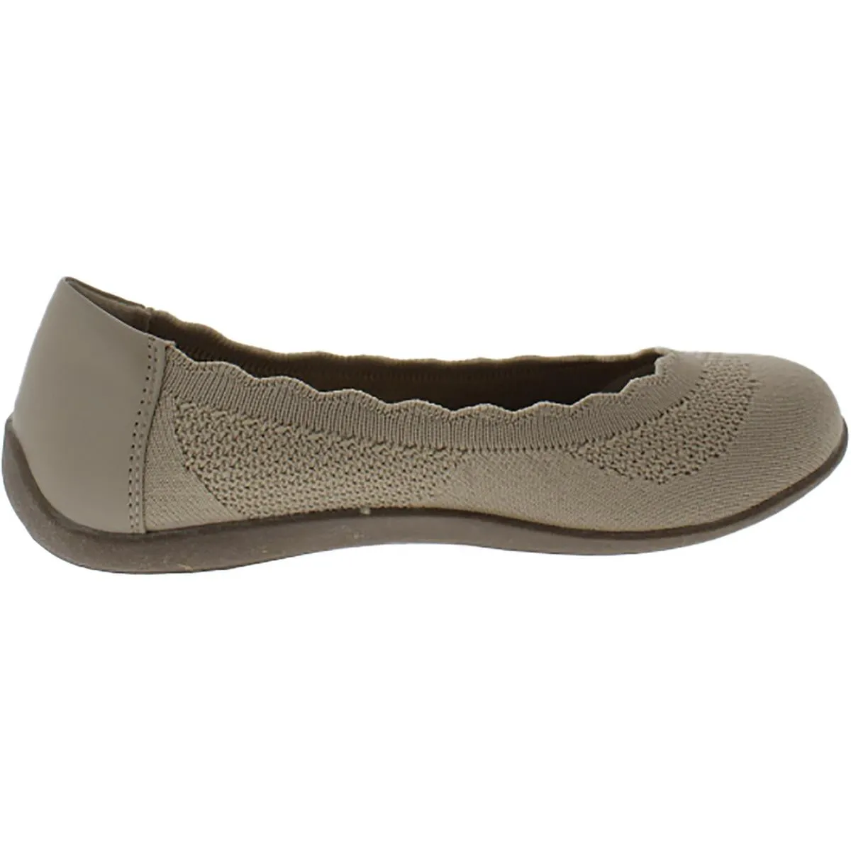 Dearfoams Womens Misty Ballet Flat Comfort Insole Stretch Ballet Flats