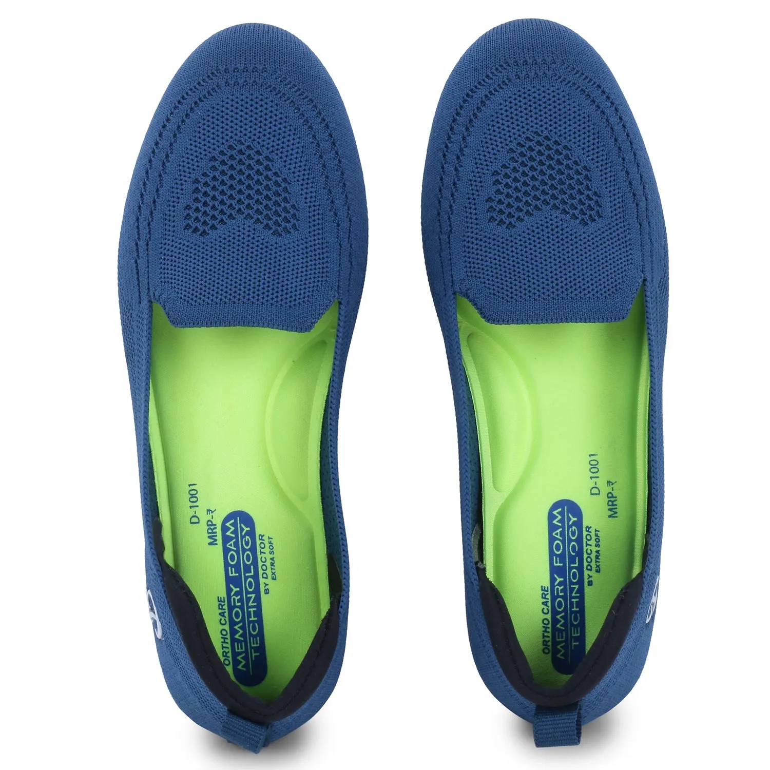 DOCTOR EXTRA SOFT D-1003 Flexible Memory Foam Women's Shoes for Walking Gym Training,Casual, Sports,Slip-On,Lightweight Lace up Athletics Slipon Running Sneaker for Ladies & Girls