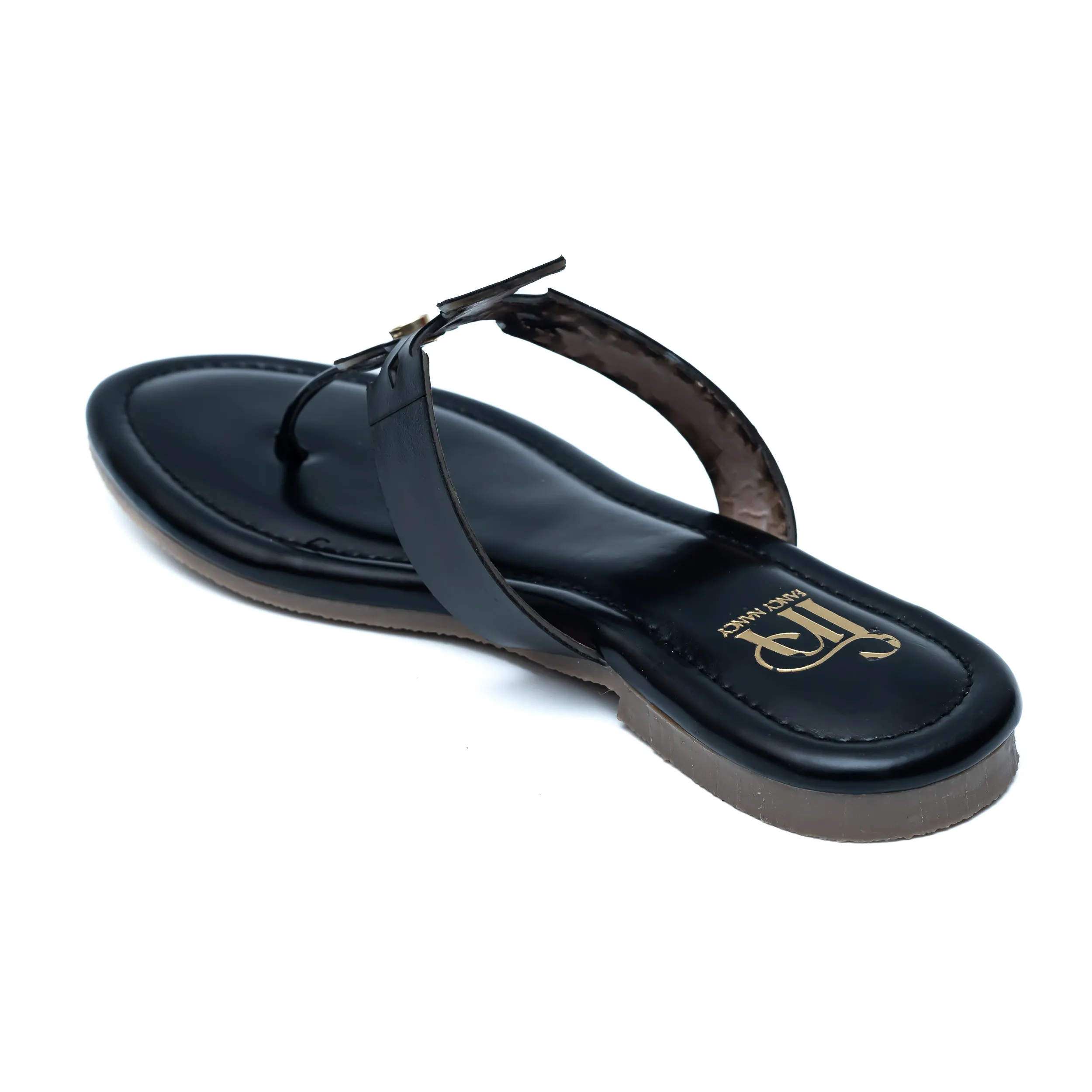 Double Tee Flats - Black