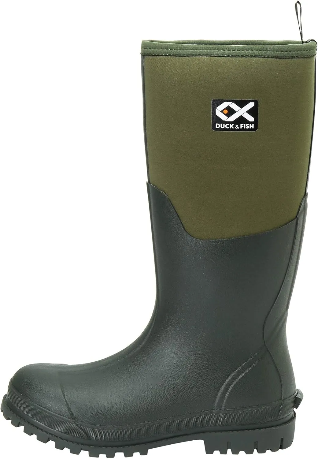Duck and Fish 16 inches Fishing Hunting Neoprene High Rubber Overlay Molded Outsole Knee Boot