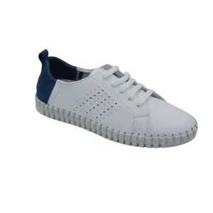Eric Michael by Laurevan Women's Brandie Shoe - Denim/White