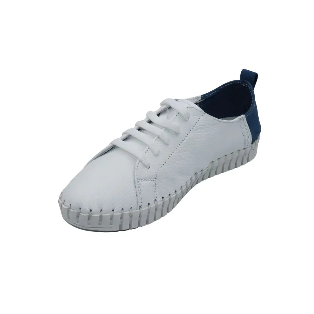 Eric Michael by Laurevan Women's Brandie Shoe - Denim/White