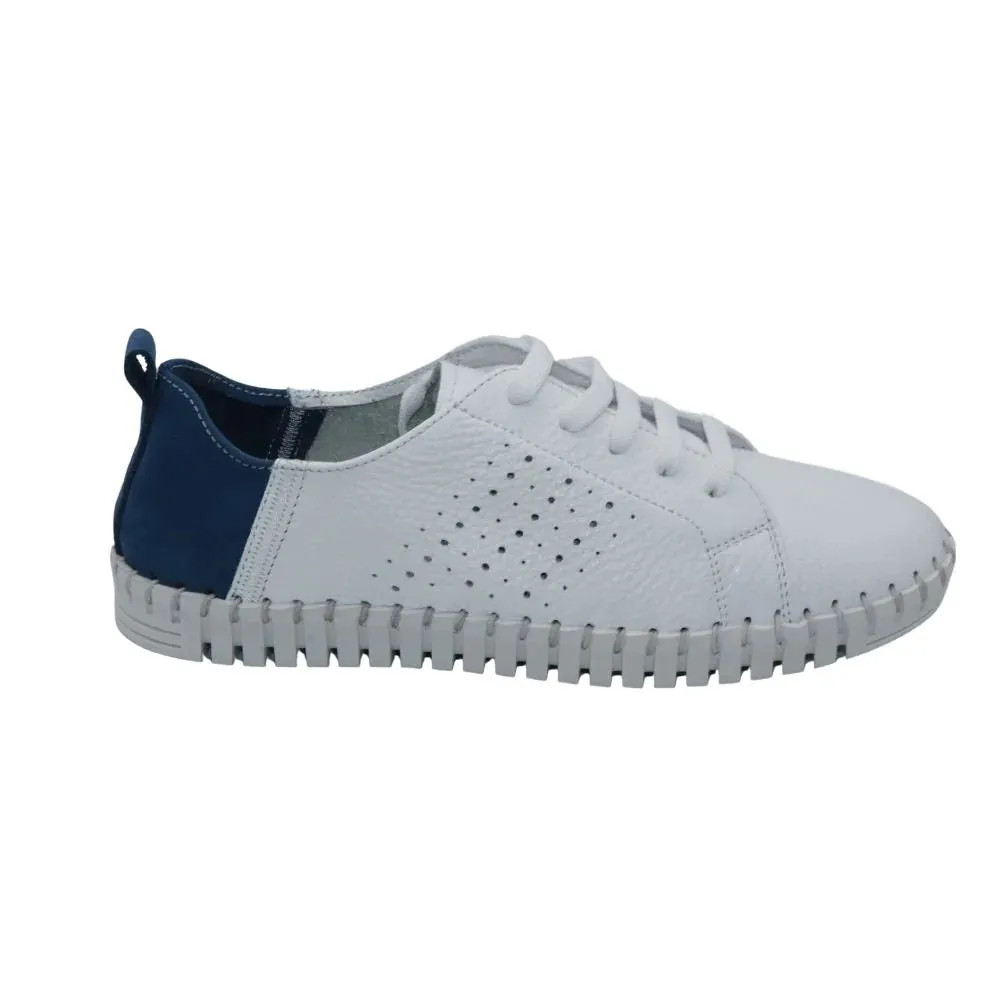 Eric Michael by Laurevan Women's Brandie Shoe - Denim/White