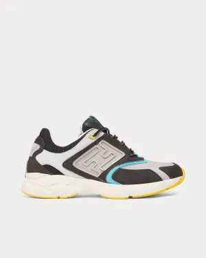 Faster Nubuck Leather Grey Low Top Sneakers