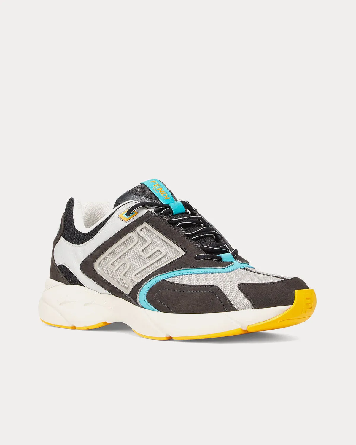 Faster Nubuck Leather Grey Low Top Sneakers