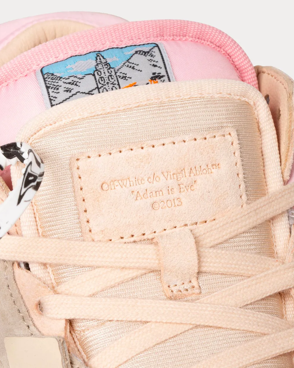 Floating Arrow Pink Light Grey Low Top Sneakers