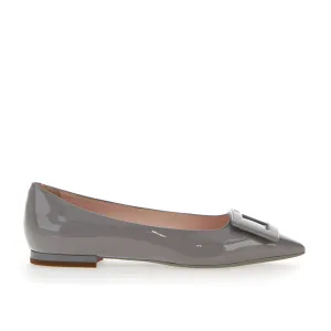Gommettine Lacquered Buckle Ballerinas in Patent Leather