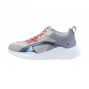 IZZI platform sneaker - grey and orange