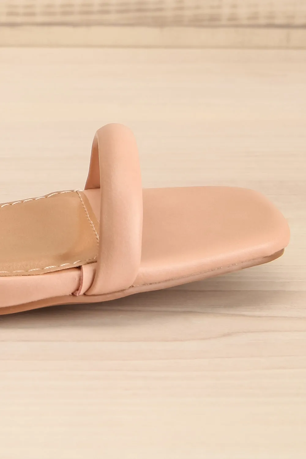 Kinsley Beige | Strappy Heeled Sandals