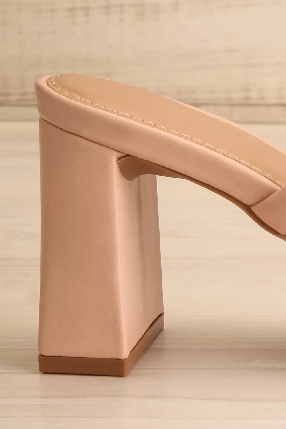 Kinsley Beige | Strappy Heeled Sandals