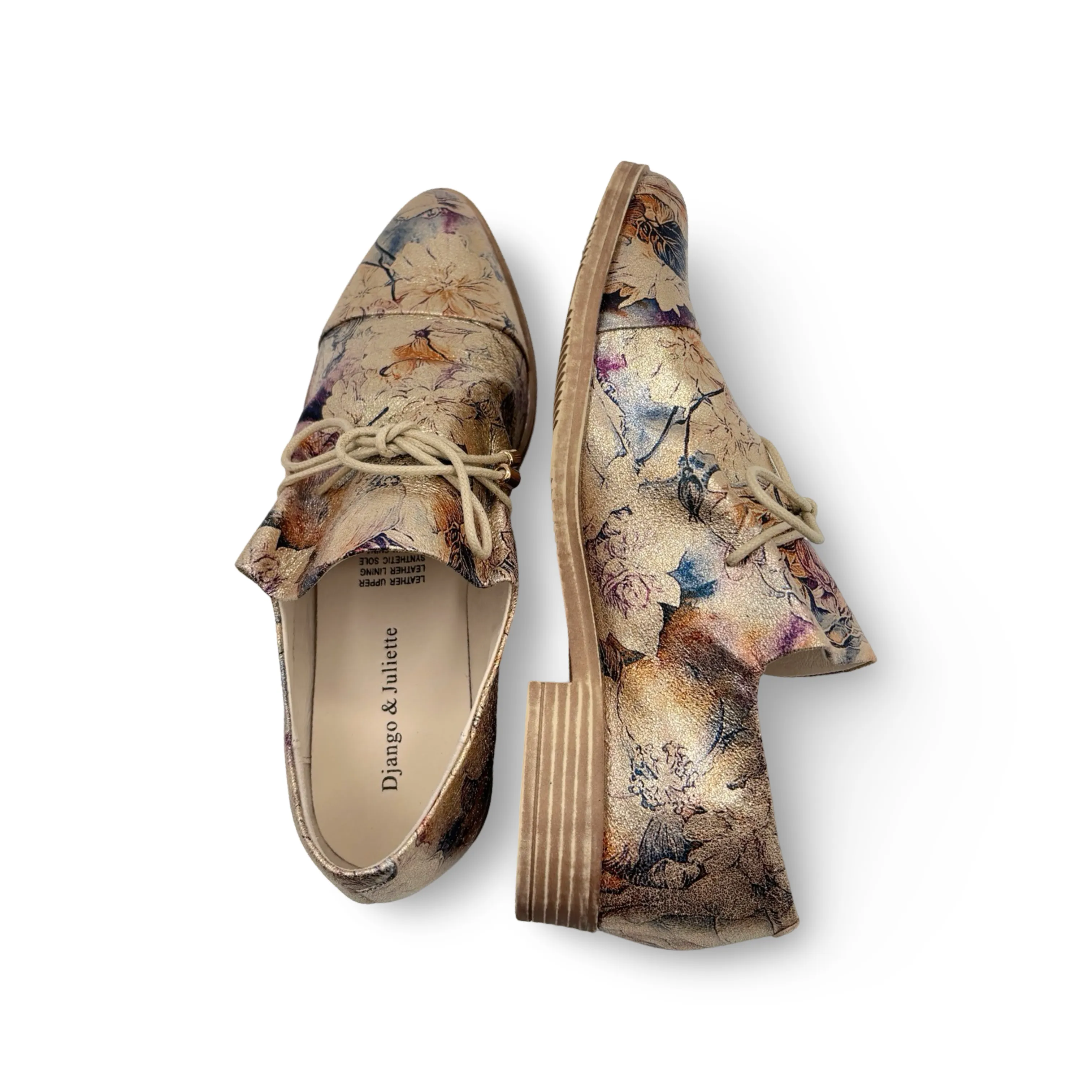Kotty Gold Vintage Floral Flat