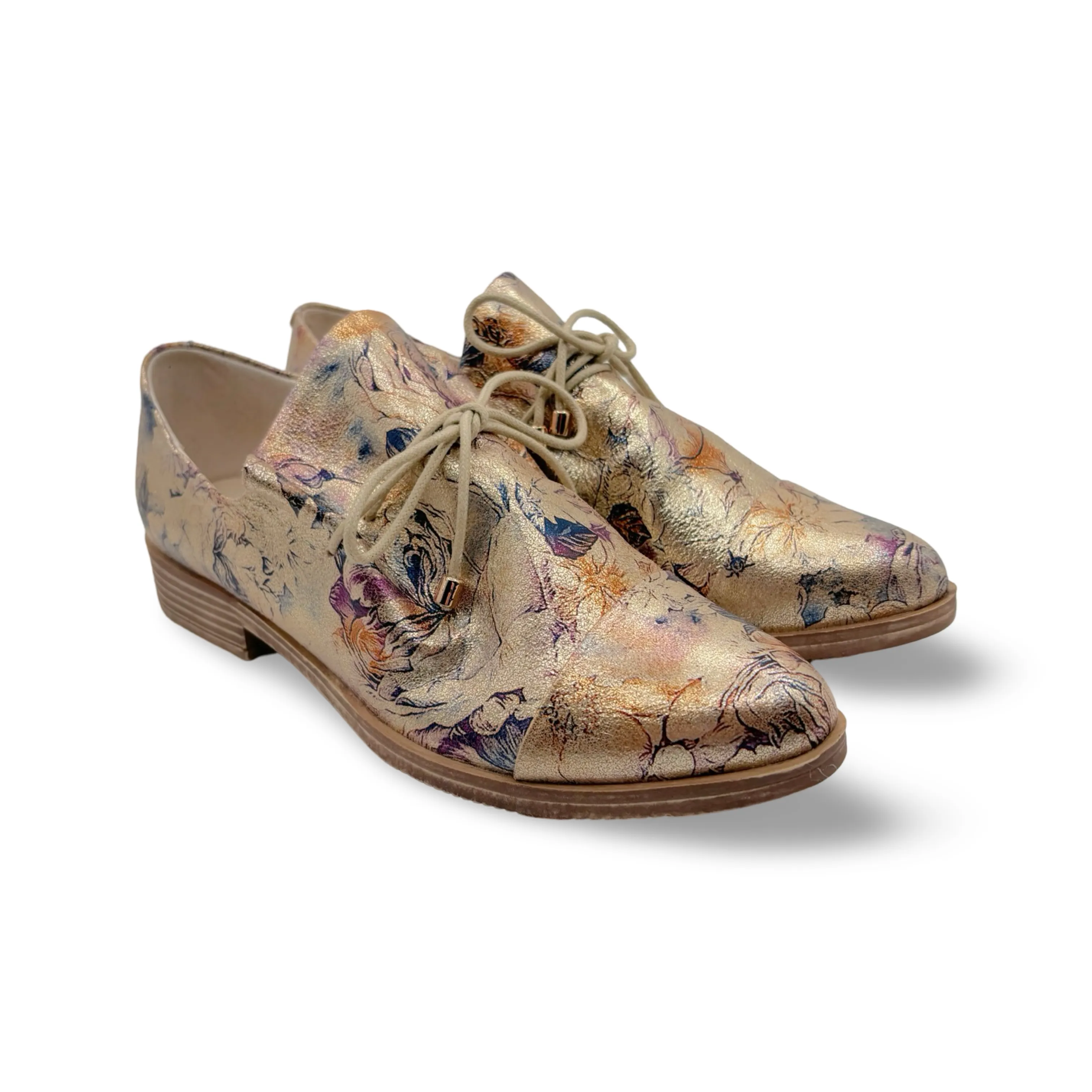 Kotty Gold Vintage Floral Flat