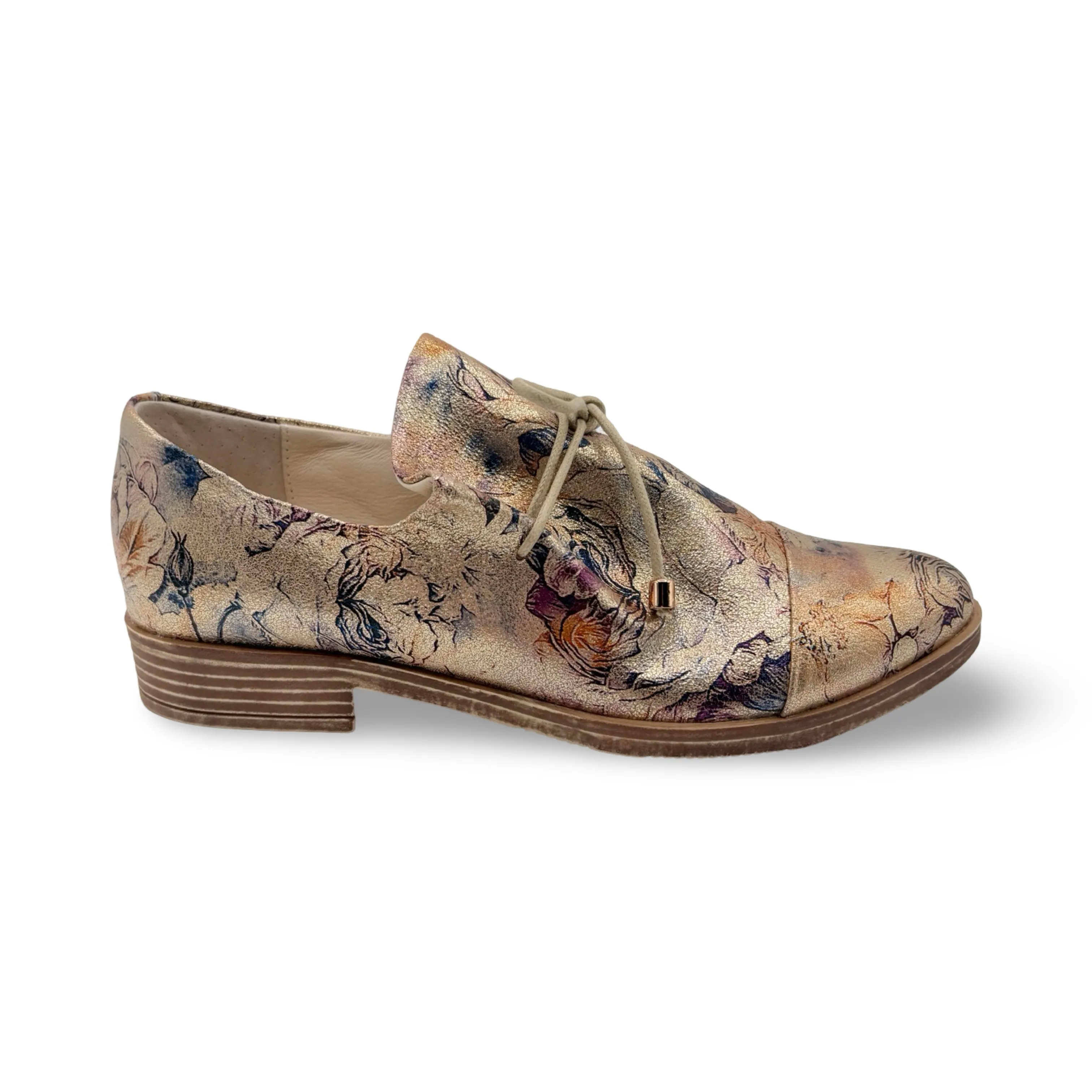 Kotty Gold Vintage Floral Flat