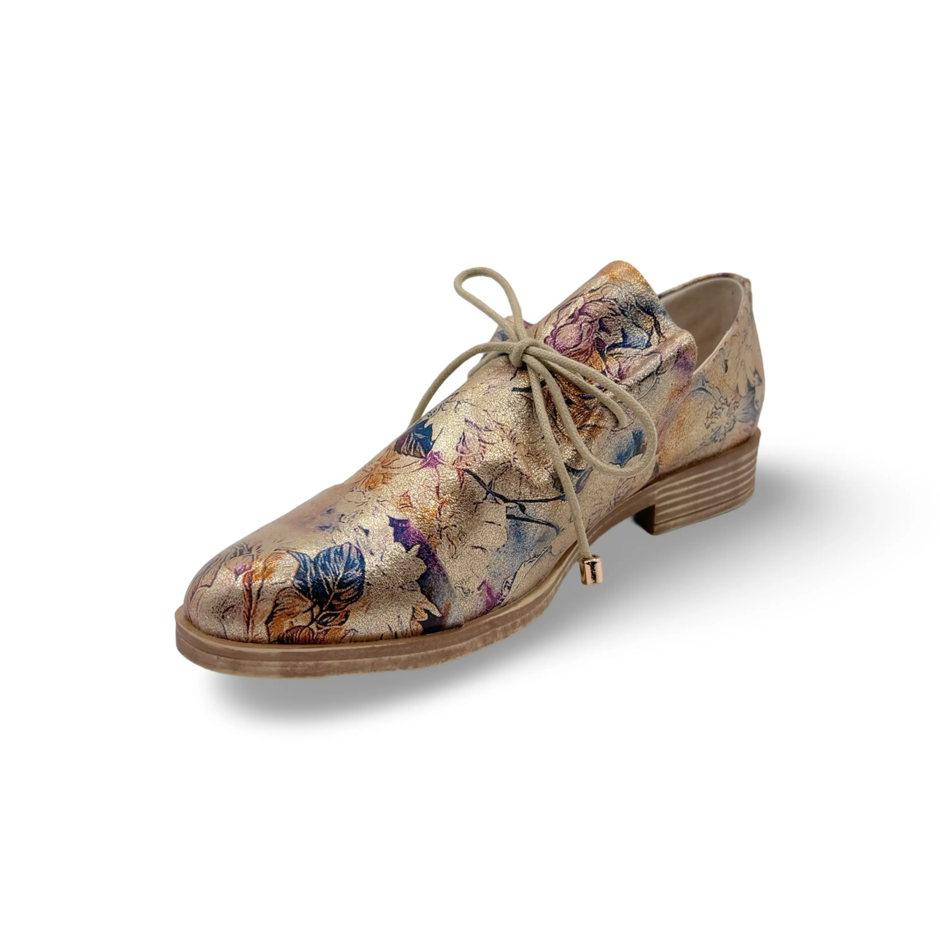 Kotty Gold Vintage Floral Flat