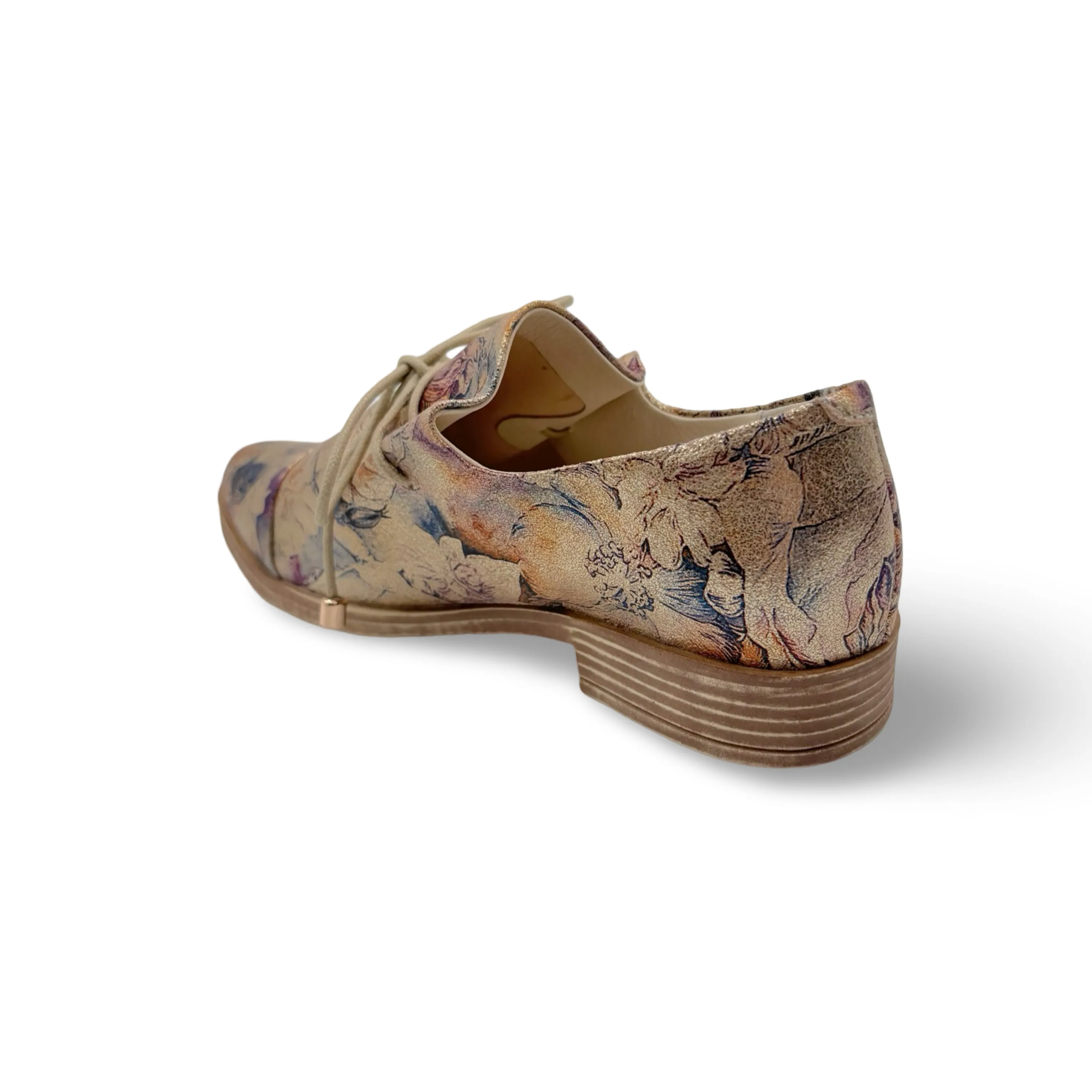 Kotty Gold Vintage Floral Flat