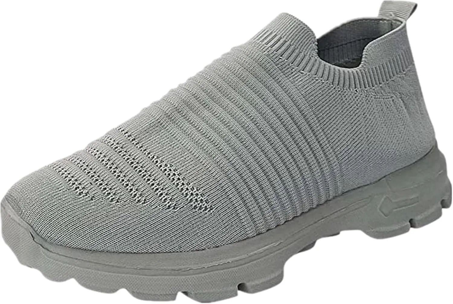Ladmiple Walking Shoes Women Arch Support Slip On Sneakers Breathable Athletic Workout Tennis Running Shoes Gym Sneakers