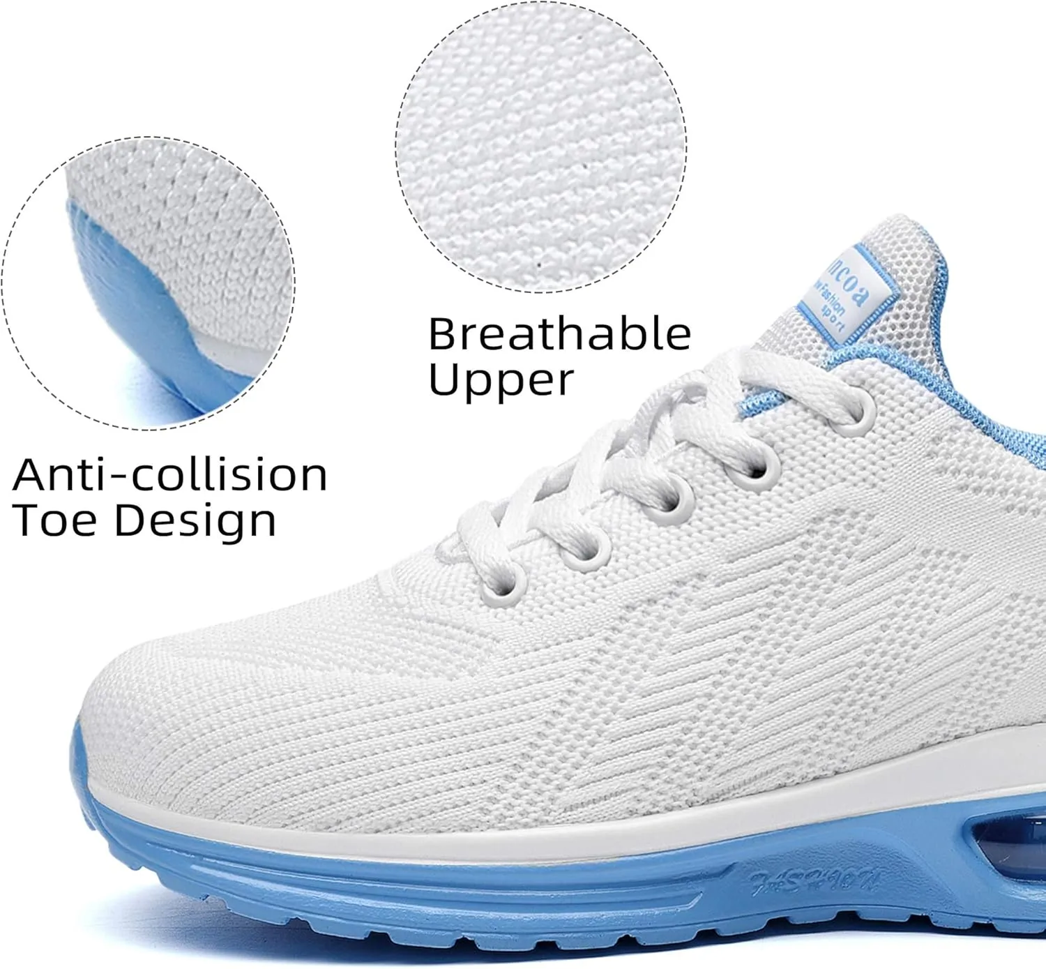Lamincoa Womens Walking Shoes Lightweight Running Shoes Womens Tennis Shoes Non Slip Air Shoes Breathable Mesh Air Cushion Sneakers for Gym Workout Sports