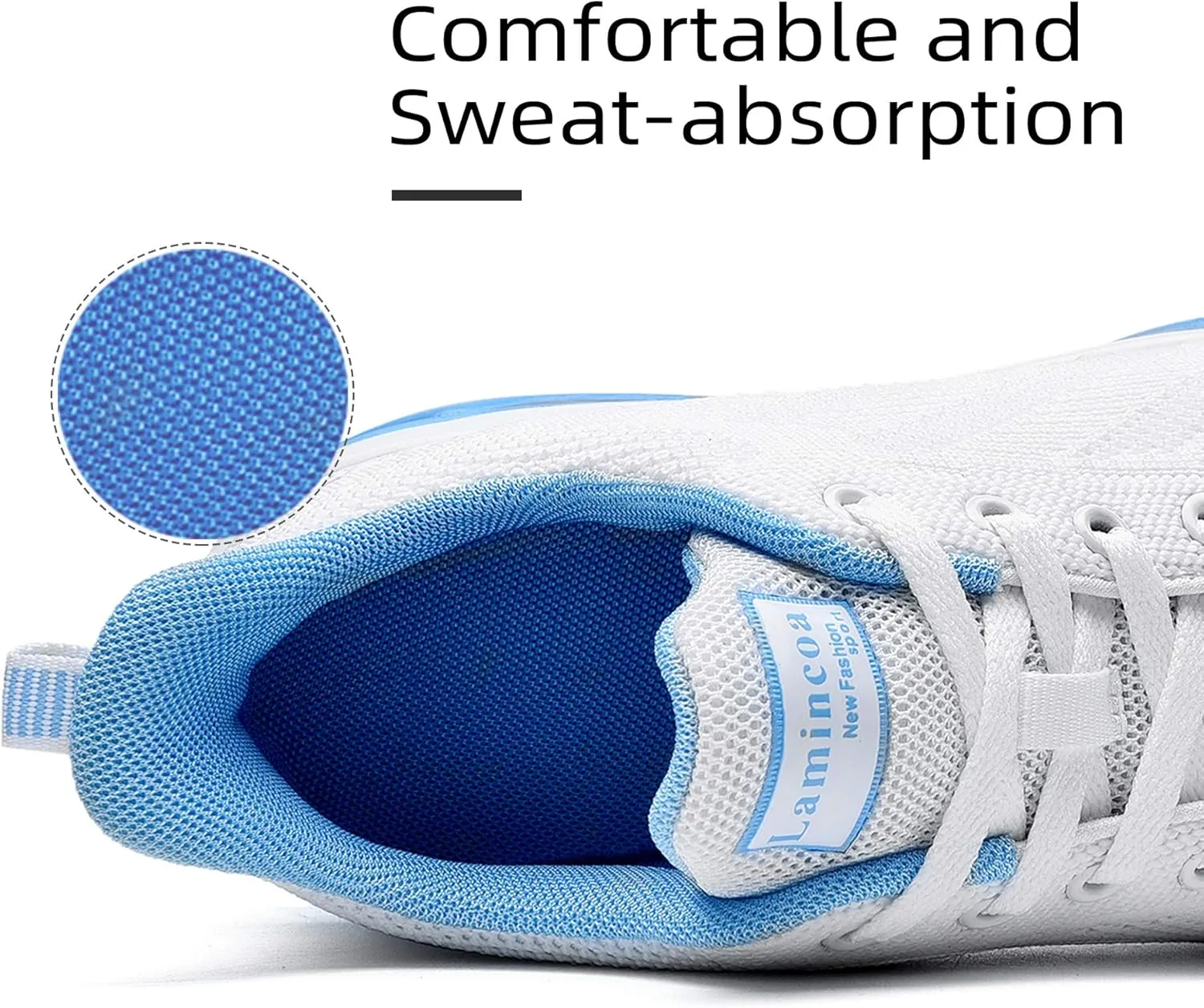 Lamincoa Womens Walking Shoes Lightweight Running Shoes Womens Tennis Shoes Non Slip Air Shoes Breathable Mesh Air Cushion Sneakers for Gym Workout Sports
