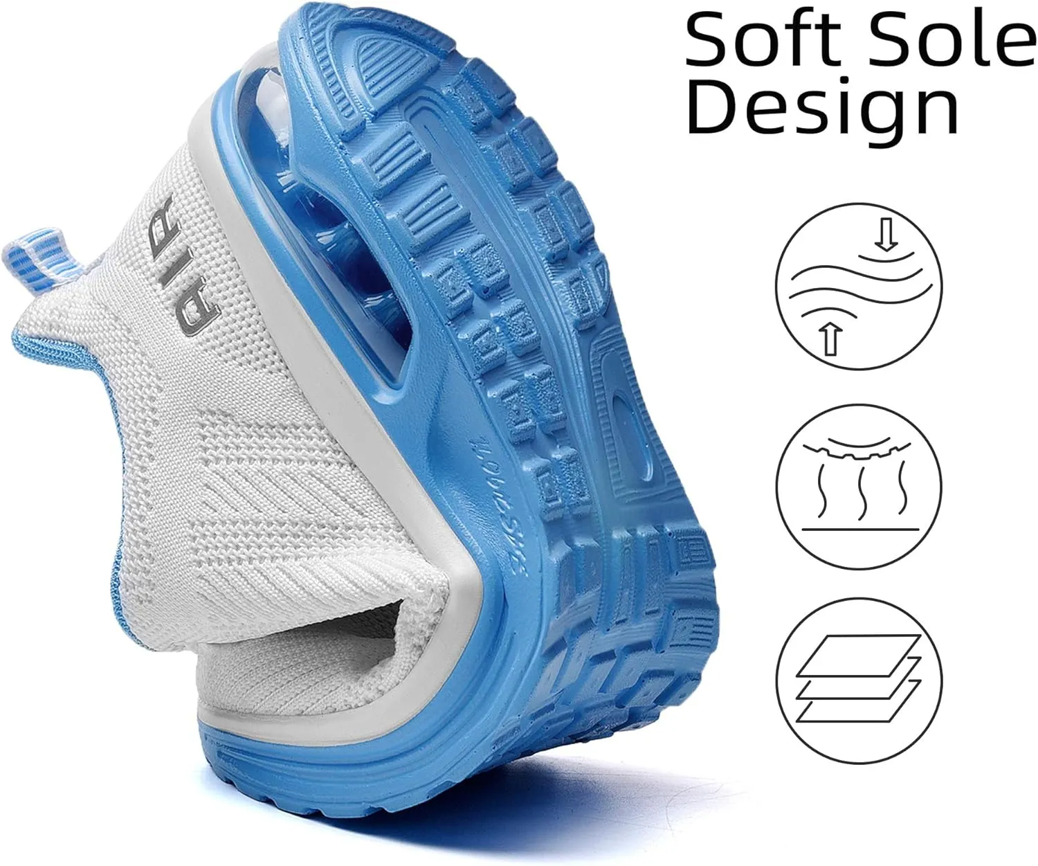 Lamincoa Womens Walking Shoes Lightweight Running Shoes Womens Tennis Shoes Non Slip Air Shoes Breathable Mesh Air Cushion Sneakers for Gym Workout Sports