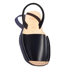 Leather Avarca Pons - Black